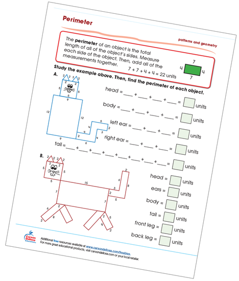 Perimeter Grades 1-2 Free Printable