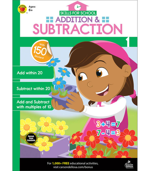 Skills for School Addition & Subtraction Activity Book image