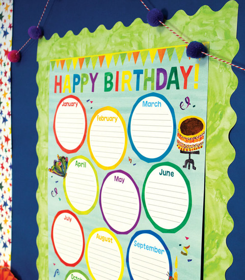 World of Eric Carle Birthday Chart