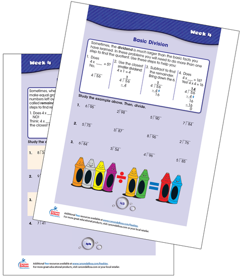 Week 4 Grades 3-4 Free Printable Sample Image