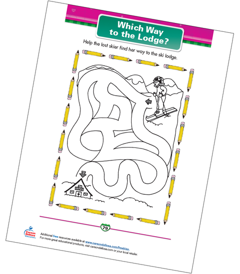 Which Way to the Lodge? Free Printable Sample Image