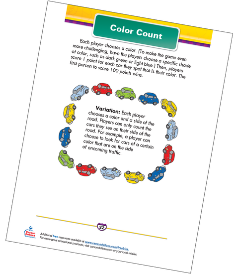 Color Count Free Printable Sample Image