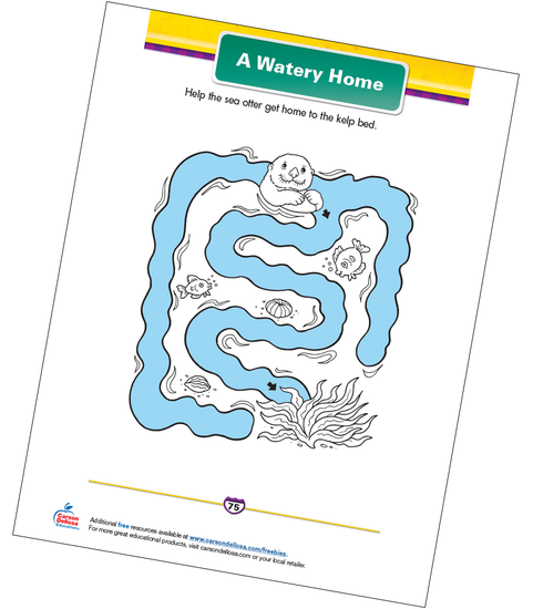A Watery Home Free Printable Sample Image