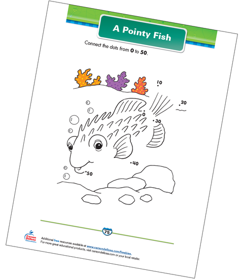 A Pointy Fish Free Printable Sample Image