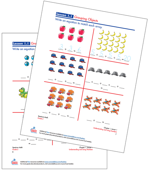 Grouping Objects Free Printable Sample Image