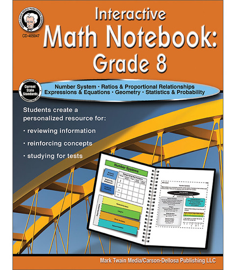 Interactive Math Notebook Resource Book image