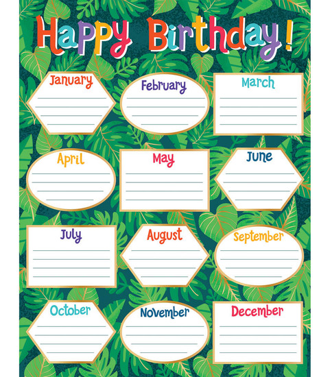 One World Birthday Chart image