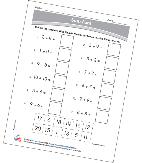 Sum Fun! Free Printable