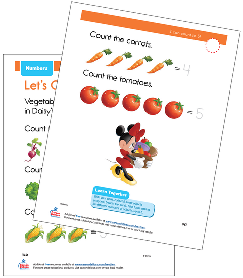 free disney learning printables