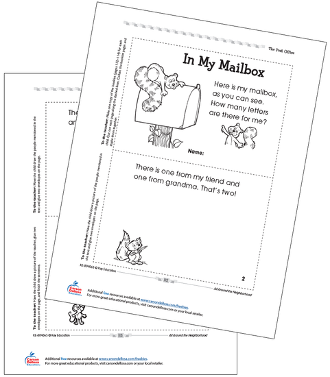 In My Mailbox Free Printable