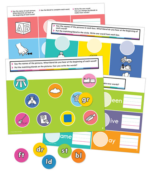 Edu-Clings Silicone Center: Beginning and Ending Blends Language Arts Manipulative image