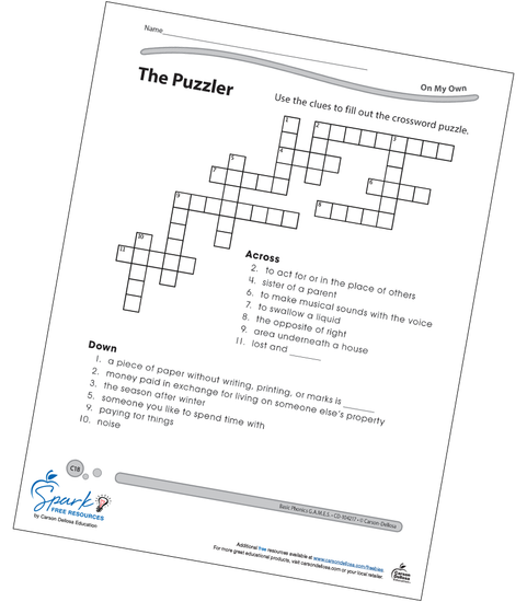 The Puzzler Free Printable | Carson Dellosa