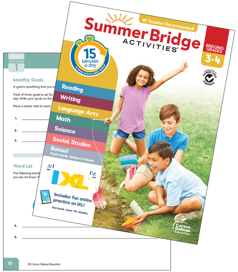Summer Bridge Activities Grade 3-4 Free Sample