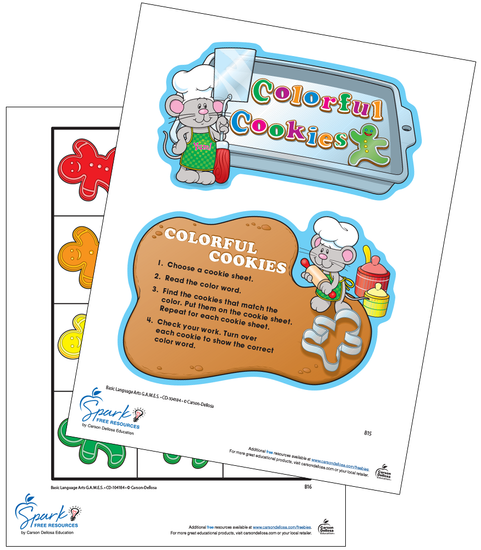 Colorful Cookies Free Activity