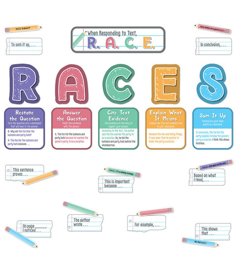 R.A.C.E. Writing Strategy Bulletin Board Set image