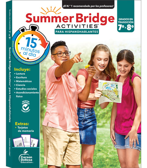 Summer Bridge Activities Spanish 7-8 Workbook image