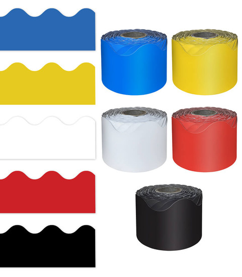 Primary Color Rolled Borders 5 pack image