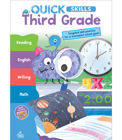 Quick Skills: Third Grade Workbook image