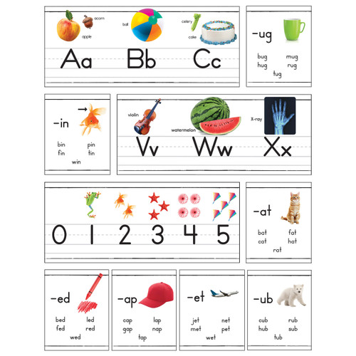 Photographic Alphabet Line: Manuscript Bulletin Board Set image