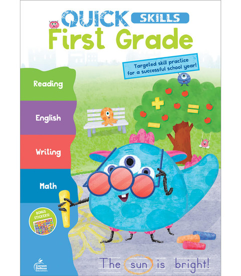 Quick Skills: First Grade Workbook image