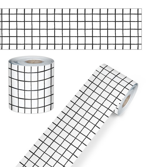 Black & White Grid Rolled image