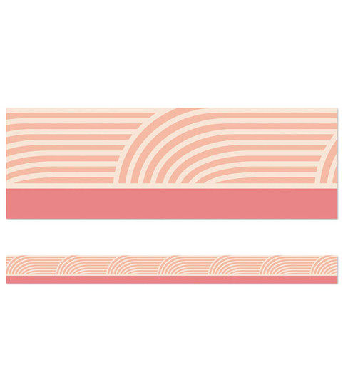 Coral Wave Straight Bulletin Board Borders image