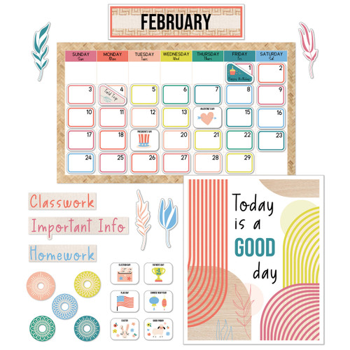 True to You Classroom Calendar Bulletin Board Set image