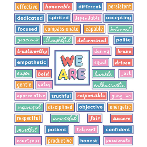 We Stick Together Motivational Pre-punched Bulletin Board Set image
