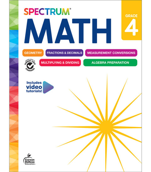 Spectrum Math Workbook image