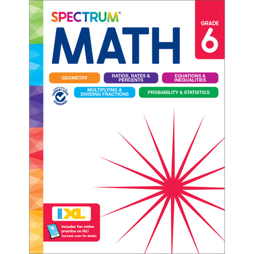 Spectrum Math Workbook image