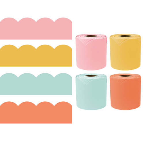 65' Groovy 4 Pack Rolled Bulletin Board Border Set image