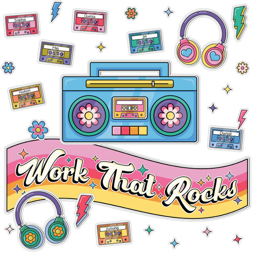 Work That Rocks Bulletin Board Set image