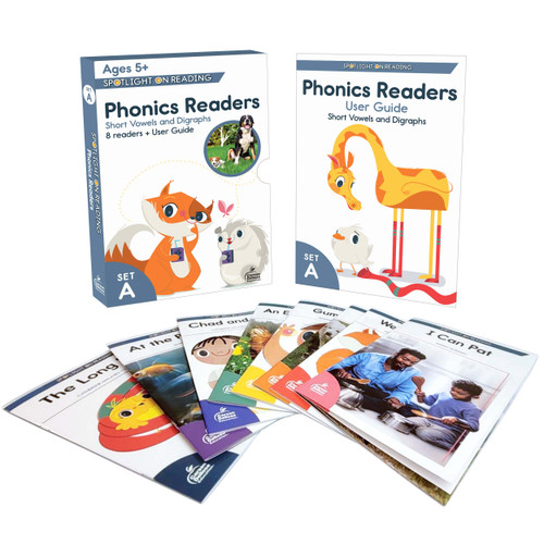 Spotlight on Reading Phonics Readers Set A, Short Vowels and Digraphs Readers Set image