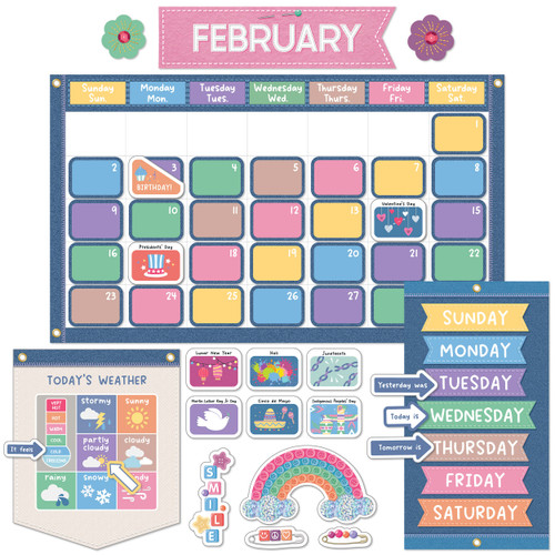 Crafty and Cool Calendar Bulletin Board Set image