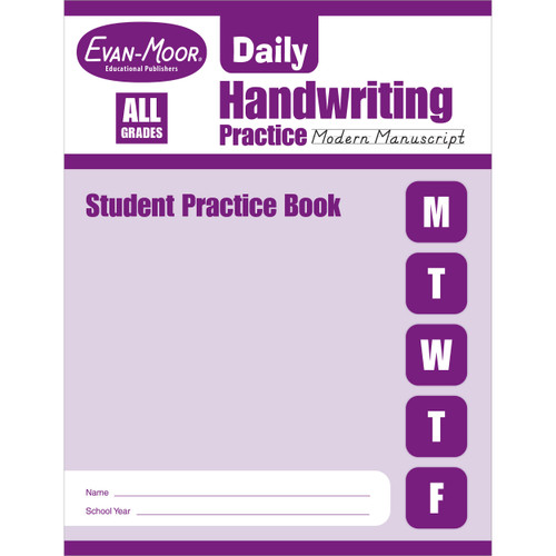 Daily Handwriting Practice: Modern Manuscript, Student 5-Pack Workbook Bundle image