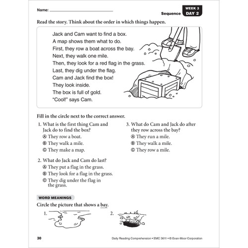 Grade 1 Daily Reading Comprehension, Teacher Resource Book Paperback