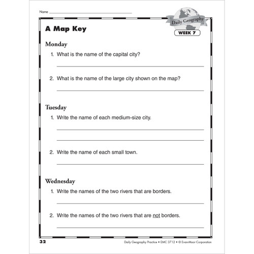Grade 3 Daily Geography Practice, Teacher Resource Book eBook