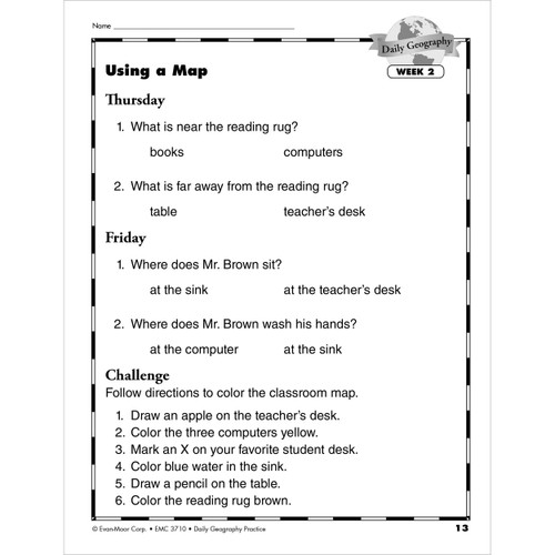 Grade 1 Daily Geography Practice, Teacher Resource Book eBook