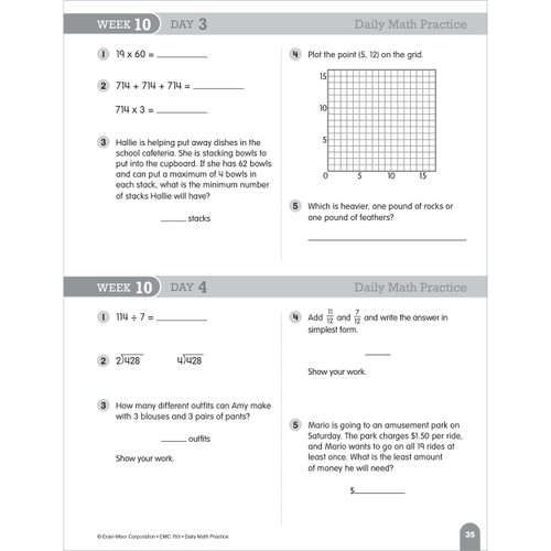Grade 4 Daily Math Practice, Teacher Resource Book eBook