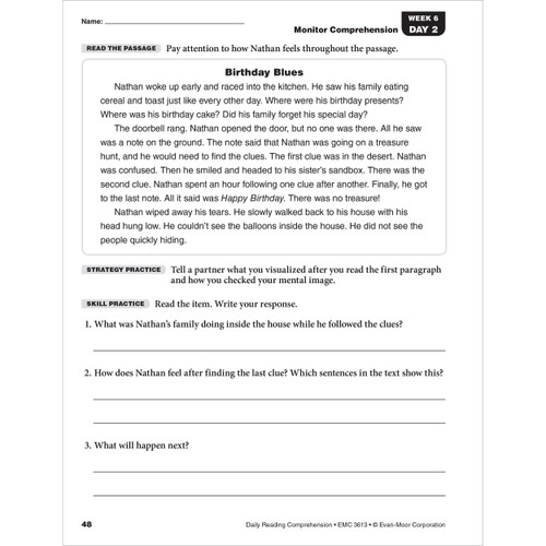 Grade 3 Daily Reading Comprehension, Teacher Resource Book eBook