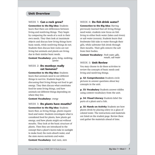 Grade 1 Daily Science, Teacher Resource Book eBook