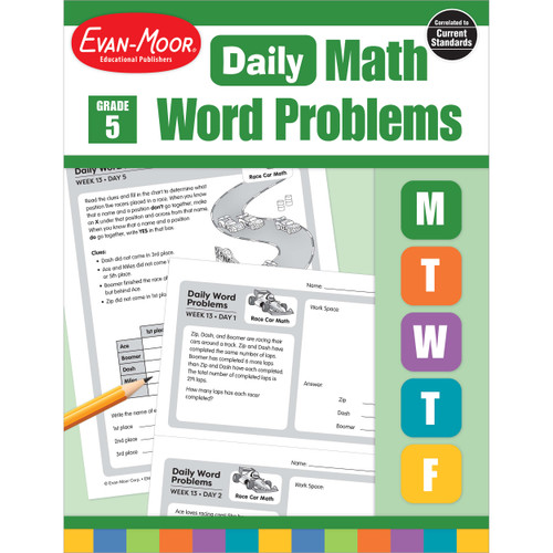 Daily Word Problems Math, Teacher Resource Book image