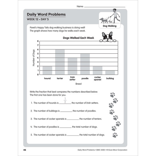 Grade 5 Daily Word Problems Math, Teacher Resource Book eBook