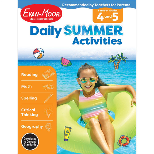 Daily Summer Activities: Between Grades 4 and 5 Workbook image