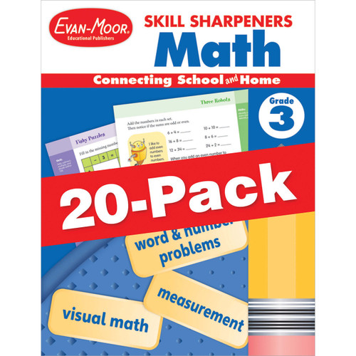 Skill Sharpeners: Math, 20-Pack Workbook Bundle image
