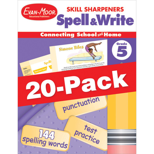 Skill Sharpeners: Spell & Write, 20-Pack Workbook Bundle image