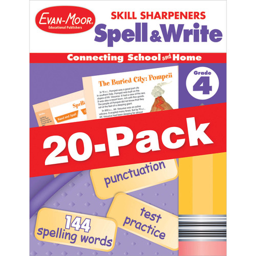 Skill Sharpeners: Spell & Write, 20-Pack Workbook Bundle image