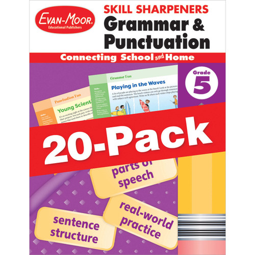 Skill Sharpeners: Grammar & Punctuation, 20-Pack Workbook Bundle image