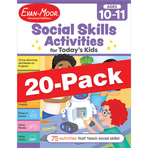 Social Skills Activities for Today’s Kids Workbook Social Skills Activities for Today's Kids, 20-Pack Activity Book Bundle image