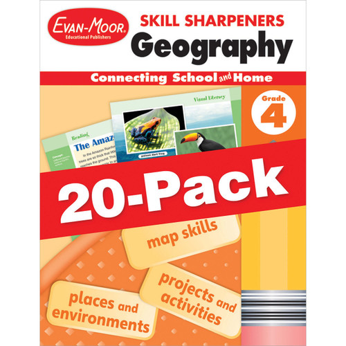Skill Sharpeners: Geography, 20-Pack Workbook Bundle image